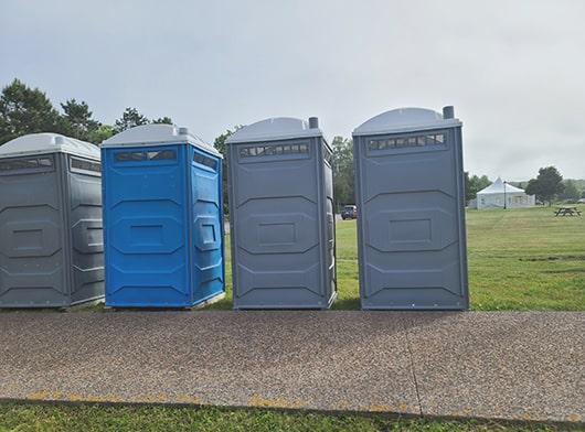 special event restrooms follows strict sanitation protocols and uses environmentally friendly cleaning products to maintain cleanliness and hygienic conditions during the event